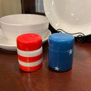⭐️3/$15 Stars & Stripes Salt & Pepper Shakers Summer Patriotic July 4th of July